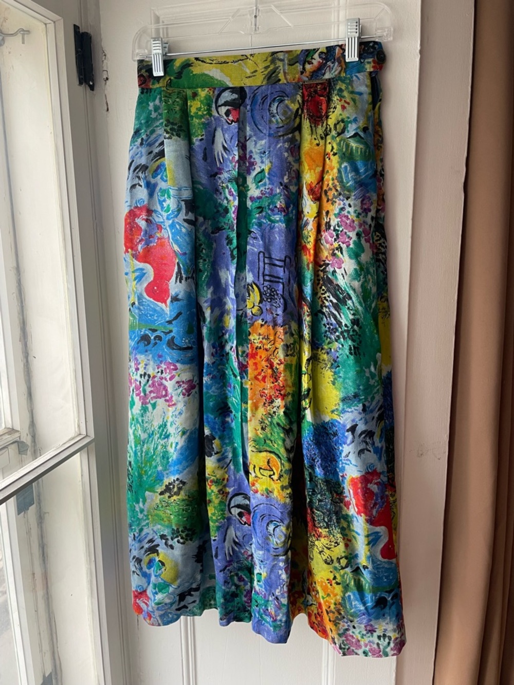 Geiger | Vintage Colorful Chagall Maxi Skirt